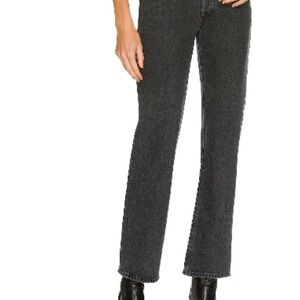 Agolde Black Straight Leg Jeans